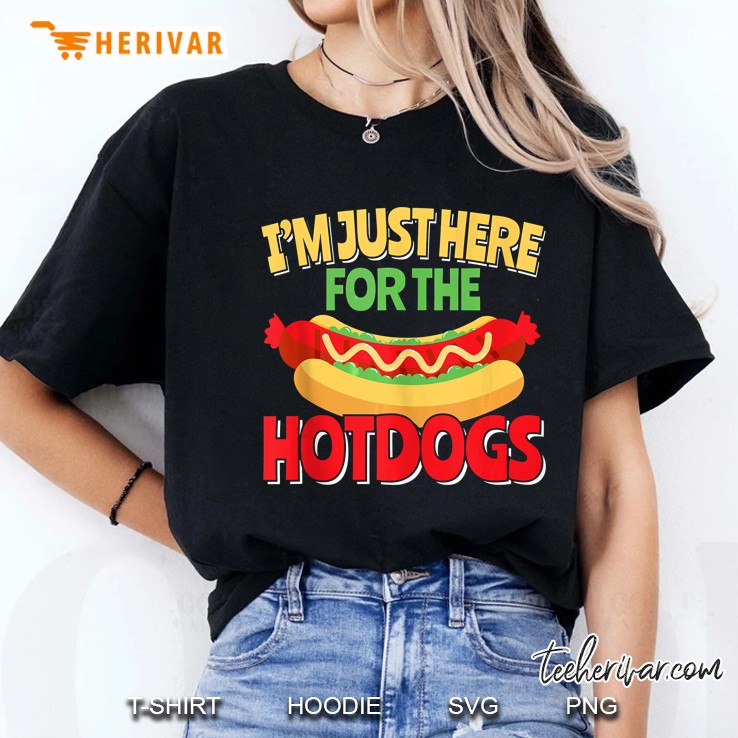 I'm Just Here For The Hotdogs Hot Dog Lovers Tank Top Hoodie