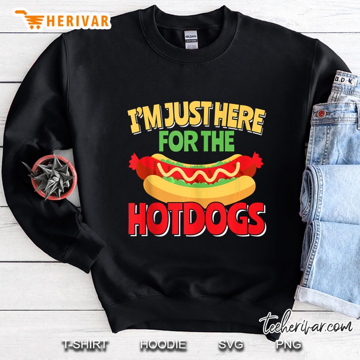 I'm Just Here For The Hotdogs Hot Dog Lovers Tank Top Mugs