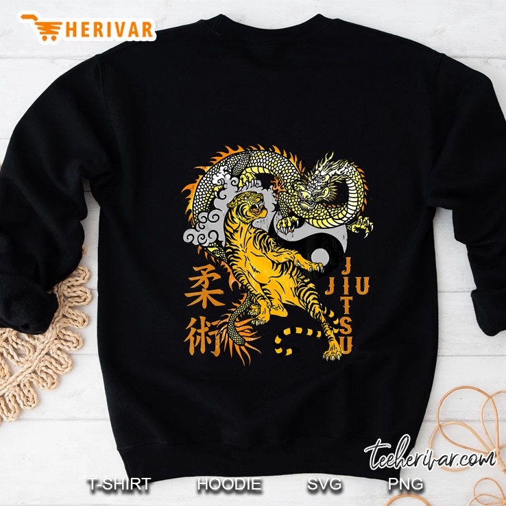 Jiu Jitsu Tiger Dragon Submission, Yin Yang Sweatshirt