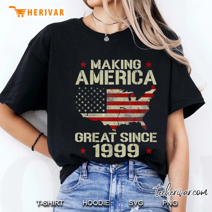 Making America Great Since 1999 Vintage Gifts 21St Birthday Ladies Tee