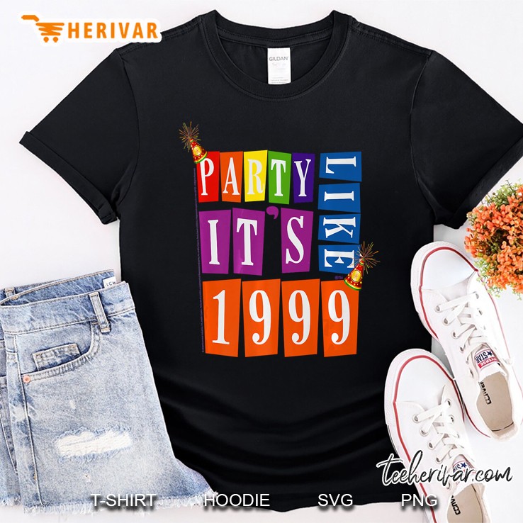 Party Like Its 1999 Shirt - Party Hat Design Premium Shirt