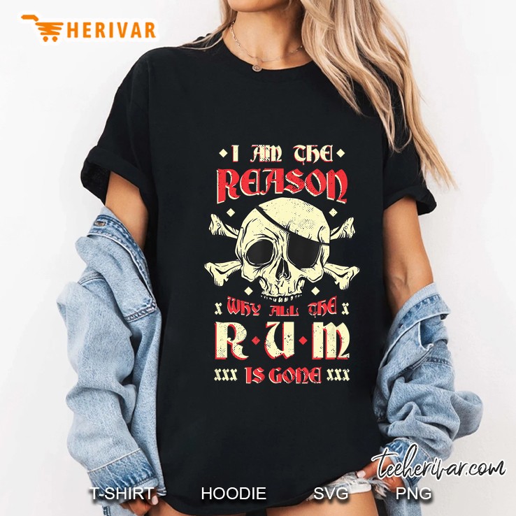 Pirate Why All The Rum Is Gone Pirate Gift Ladies Tee