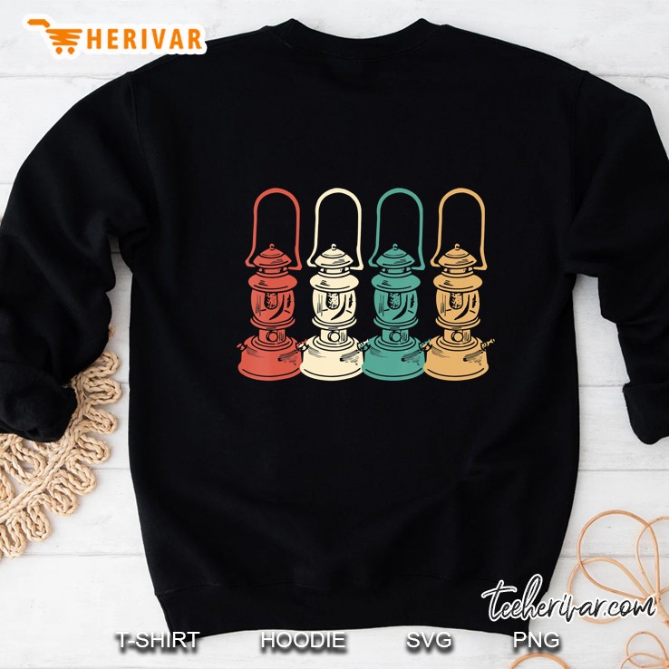 Vintage Camping Light Retro Camp Lantern Sweatshirt