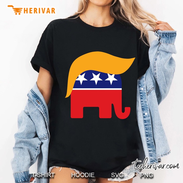 Donald Trump Gop Republican Elephant Hair Logo Classic Ladies Tee