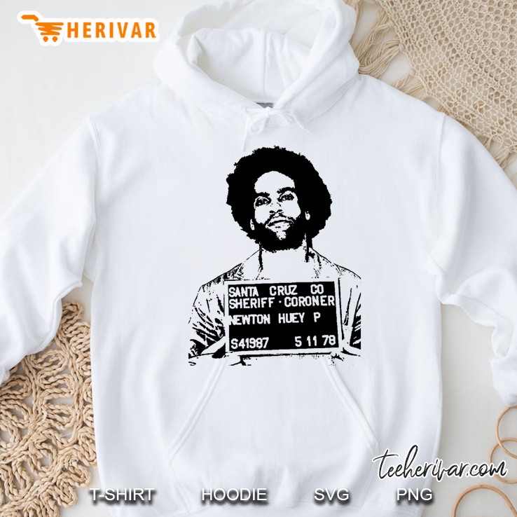 Huey P. Newton-Mugshot Long Hoodie