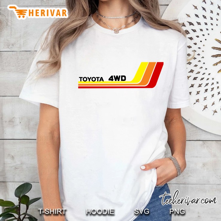 Vintage Racing Stripes Toyota 4Wd Classic Ladies Tee