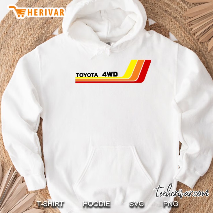 Vintage Racing Stripes Toyota 4Wd Classic Hoodie