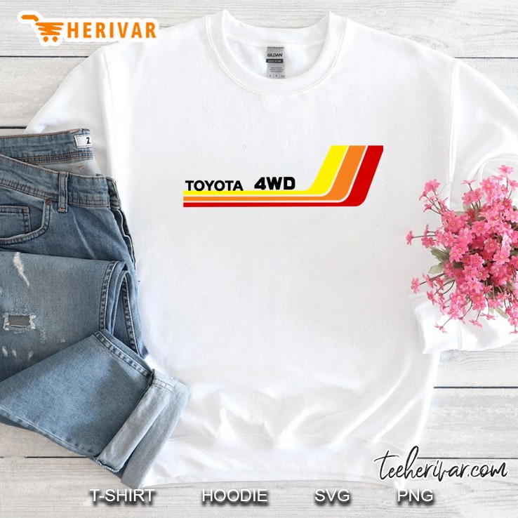 Vintage Racing Stripes Toyota 4Wd Classic Sweatshirt