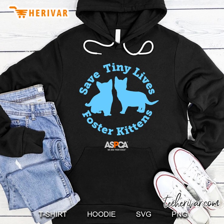 Aspca Save Tiny Lives Foster Kittens Blue Hoodie