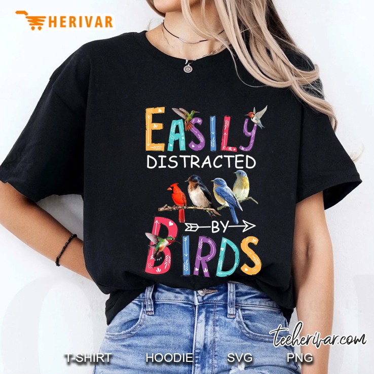 Easily Distracted By Birds Birds Bird Hoodie