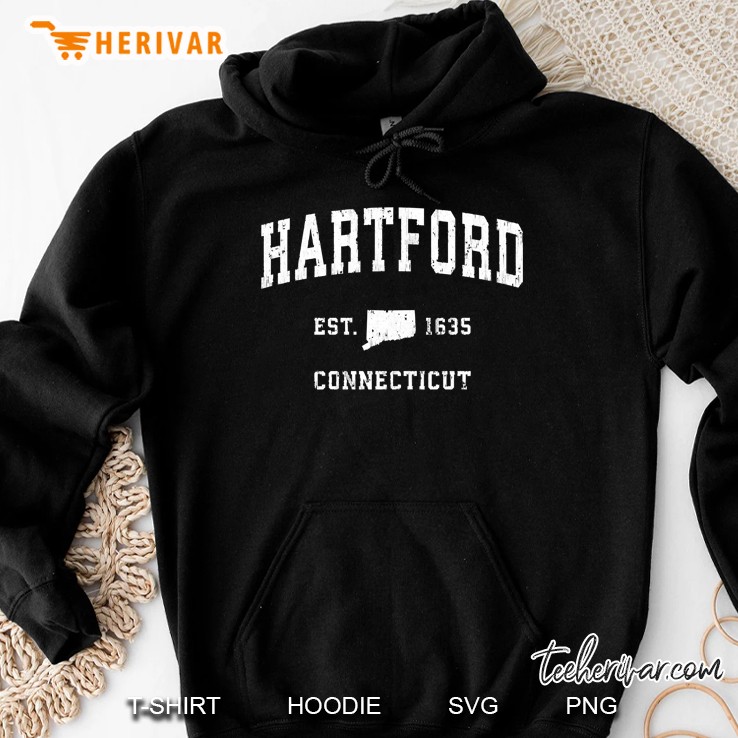 Hartford Connecticut Ct Vintage Athletic Sports Design Pullover Mugs