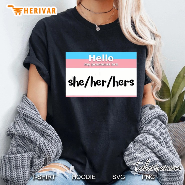 Nonbinary Pronouns She Her Hers Gender Identity Ladies Tee