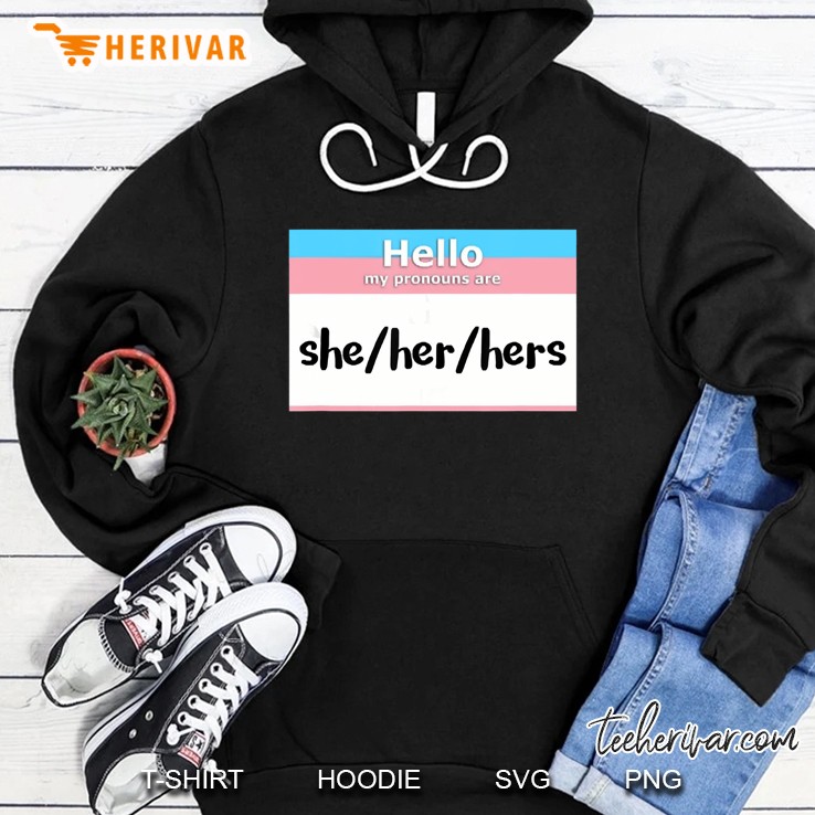 Nonbinary Pronouns She Her Hers Gender Identity Hoodie