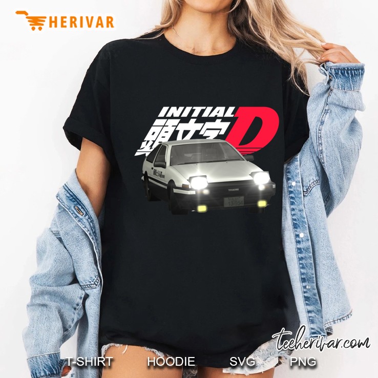 Initial D Slim Fit Ladies Tee