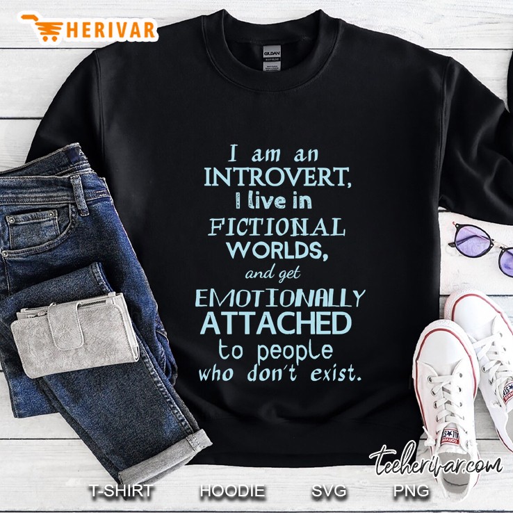 Introvert, Fictional Worlds, Fictional Characters 2 Fitted Scoop Sweatshirt