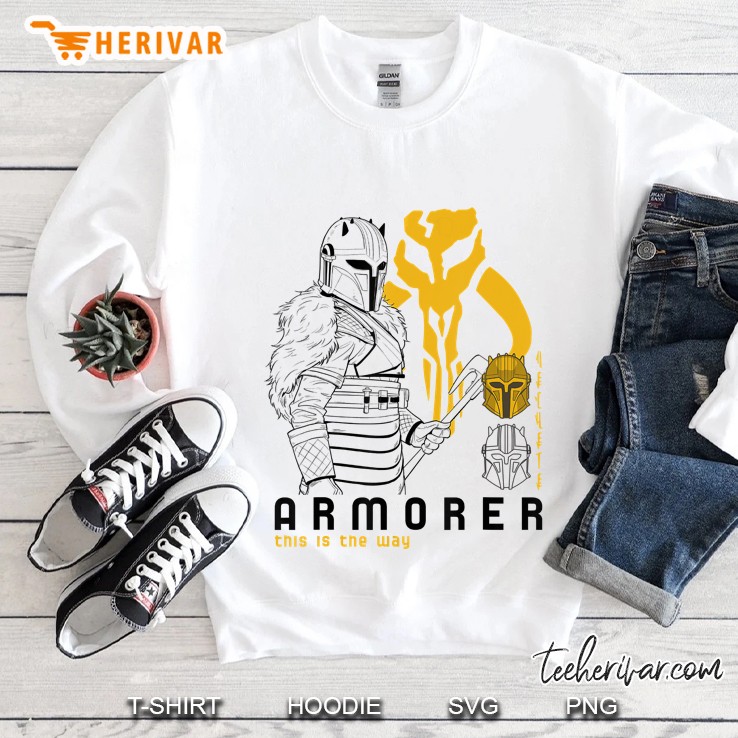 Star Wars The Mandalorian Armorer Line Art Sweatshirt