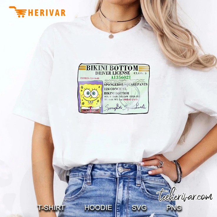 Spongebob Squarepants Driver&X27;S License Classic Ladies Tee