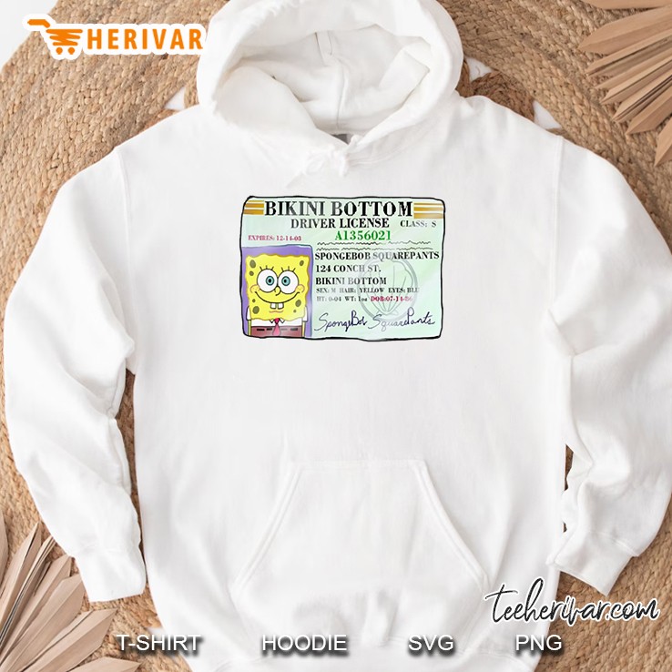 Spongebob Squarepants Driver&X27;S License Classic Hoodie