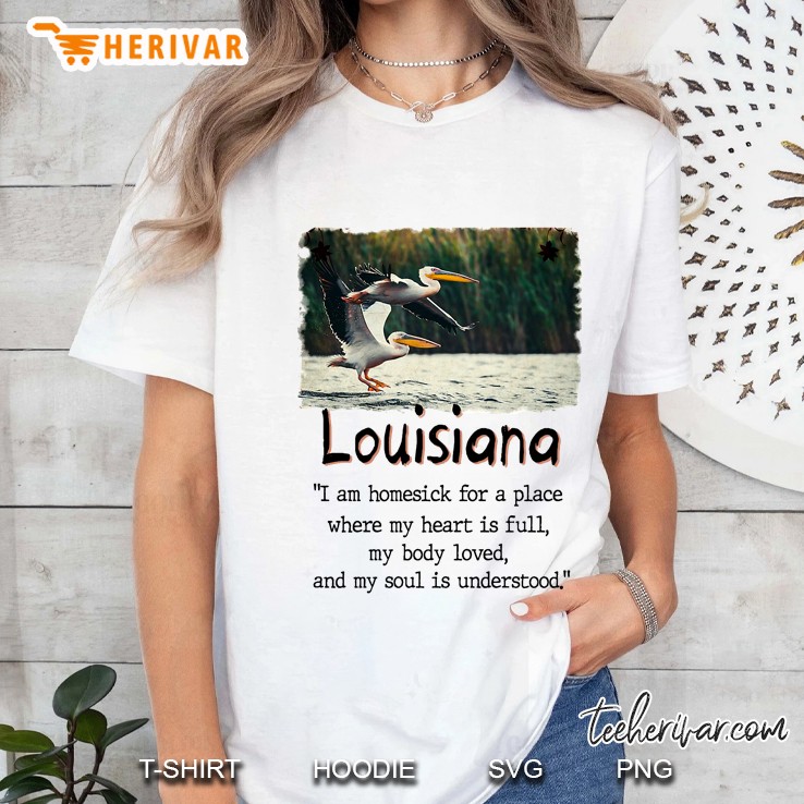 Louisiana I Am Homesick For A Place Where My Heart Is Full My Body Loved Hoodie