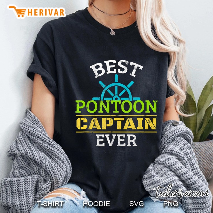 Best Pontoon Captain Ever Pontooning Boat Owner Boating Ladies Tee