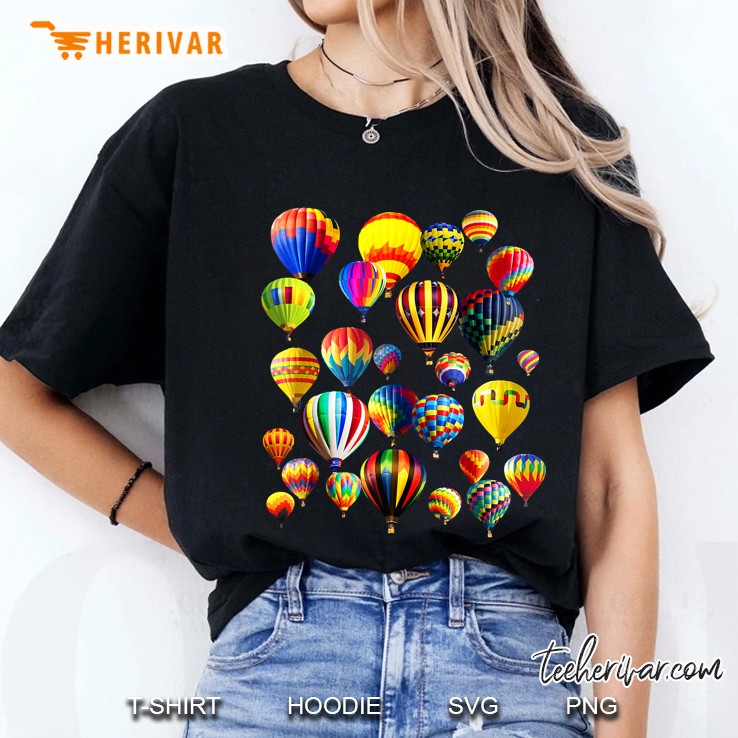 Colorful Cute Hot Air Balloon Ride Vacation Flying Balloons Hoodie