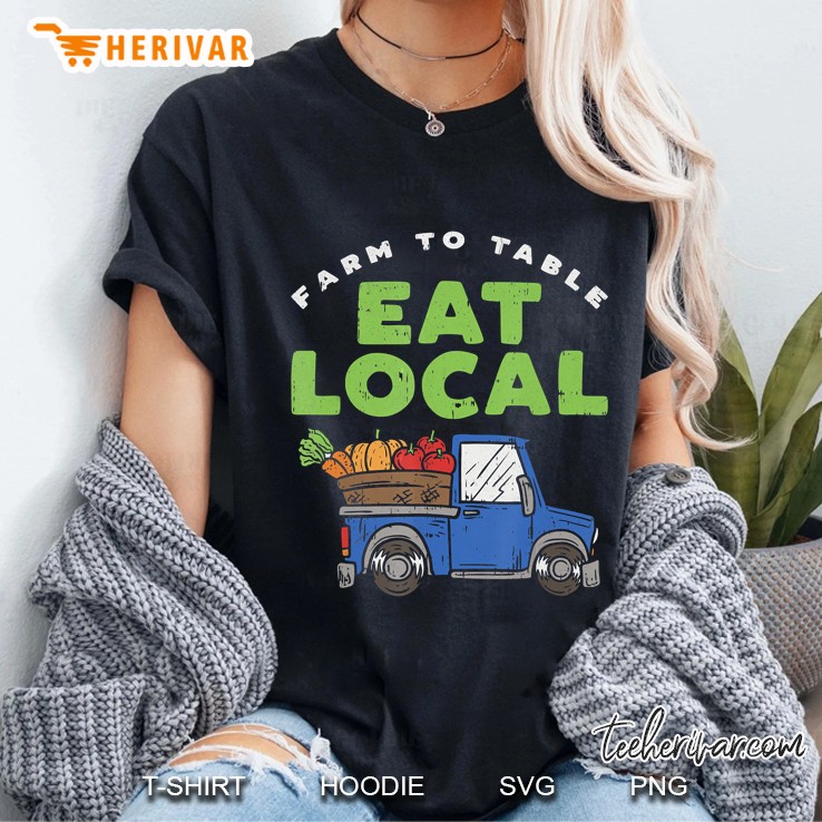 Farmers Market Eat Local Organic Food Veggie Gardeners Vegan Ladies Tee