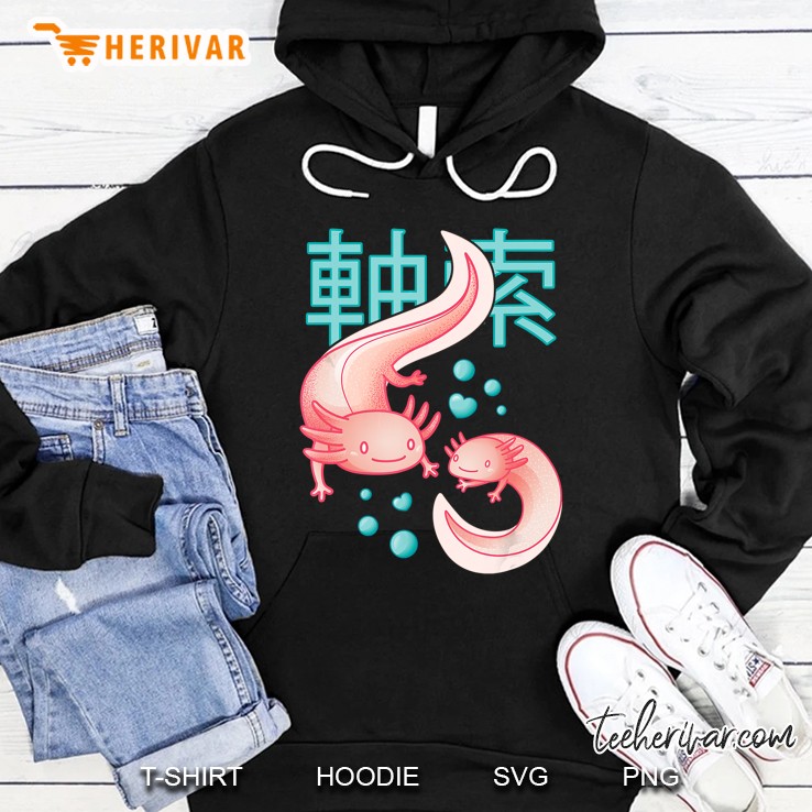 Kawaii Axolotls Japanese Aesthetic Harajuku Anime Axolotl Hoodie