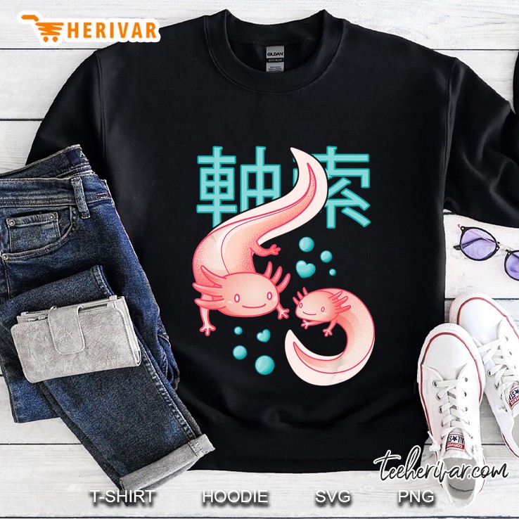 Kawaii Axolotls Japanese Aesthetic Harajuku Anime Axolotl Sweatshirt