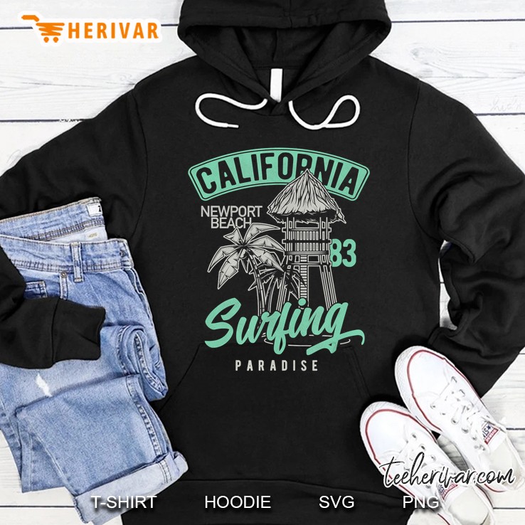 Newport Beach Vintage Retro 70S 80S Hoodie