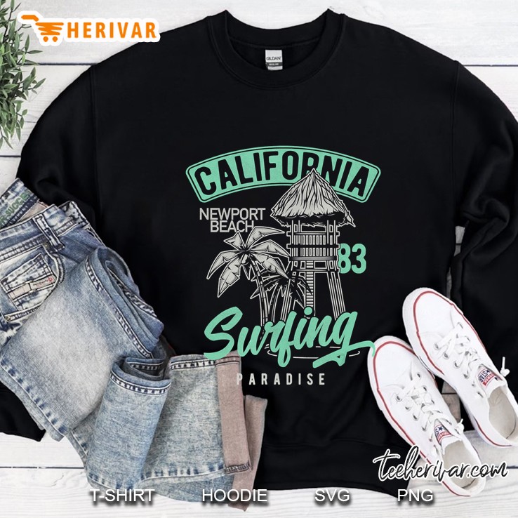Newport Beach Vintage Retro 70S 80S Sweatshirt