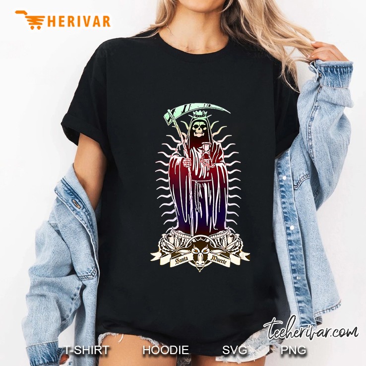 Santa Muerte Version2 Ladies Tee