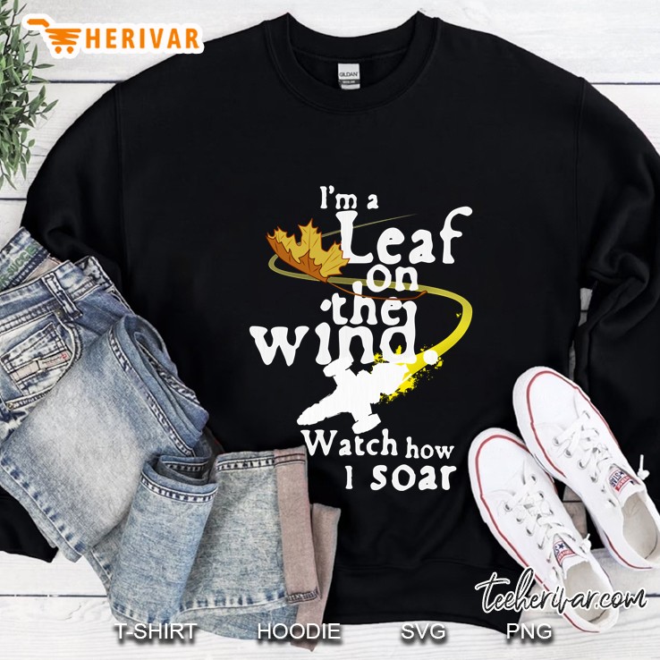 Leaf On The Wind (White Text) Classic Sweatshirt