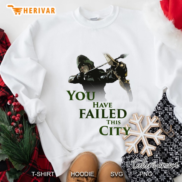Green Arrow - You Have Failed This City Slim Fit Sweatshirt