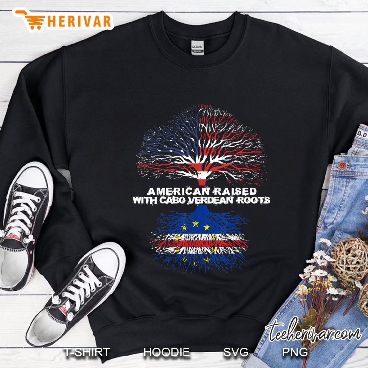 American Raised With Cabo Verdean Roots Cape Verde Sweatshirt