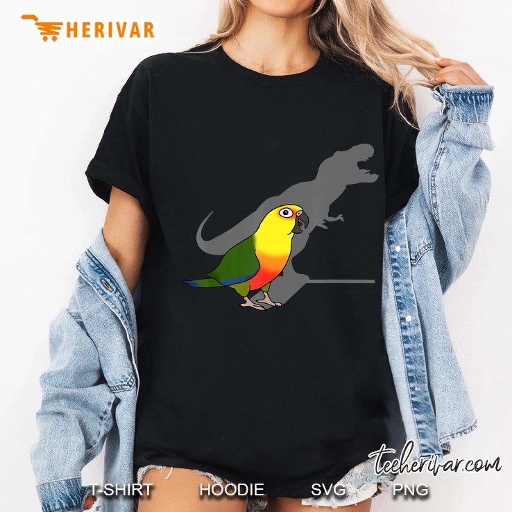 Birb Memes, Cute Dinosaur Parrot, Funny T-Rex Jenday Conure Hoodie