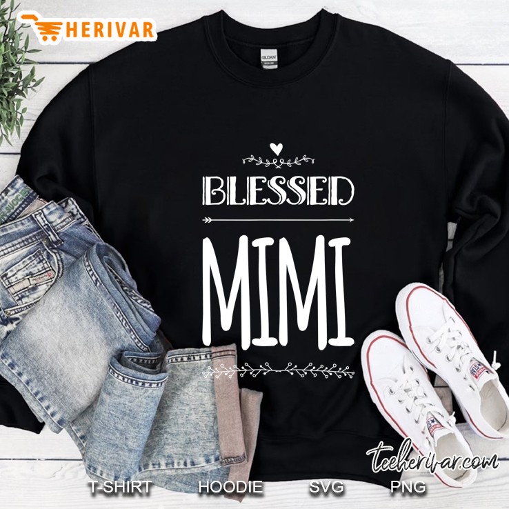 Blessed Mimi Cute Grandma Present For Mimi Women Sweatshirt