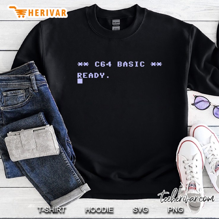 C64 Basic Ready 80Er Computer Programmierer Spieler Geschenk Sweatshirt
