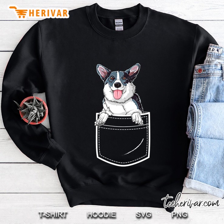 Corgi In Your Front Pocket Funny Dog Lover Men Women Gifts Sweatshirt