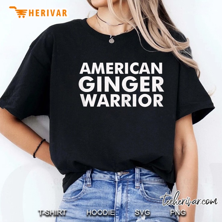 Funny American Ginger Warrior Design Tank Top Hoodie