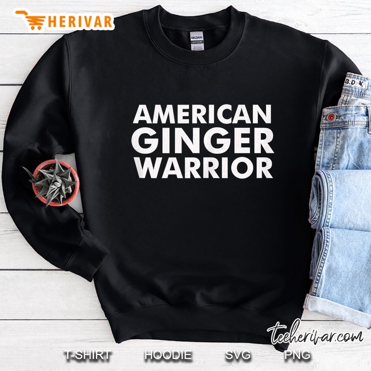 Funny American Ginger Warrior Design Tank Top Mugs