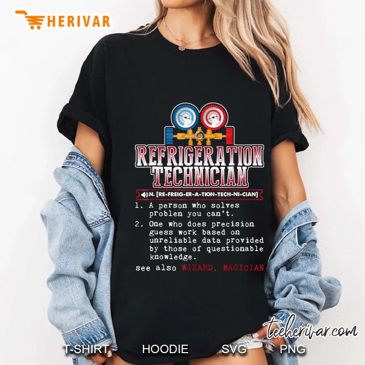 Funny Refrigeration Technician Dictionary Gif Hoodie