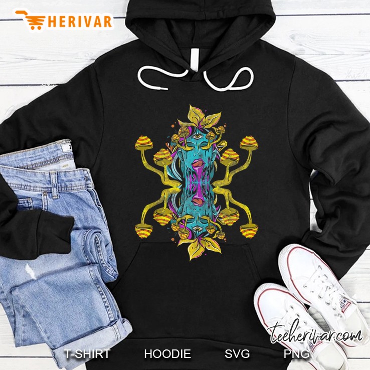 Hippie Psychedelic Mushroom Goa Rave Festival Vintage Tank Top Hoodie