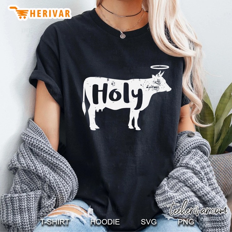 Holy Cow Funny Dairy Farmer Midwest Pride Ladies Tee