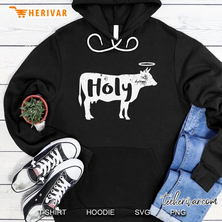 Holy Cow Funny Dairy Farmer Midwest Pride Hoodie
