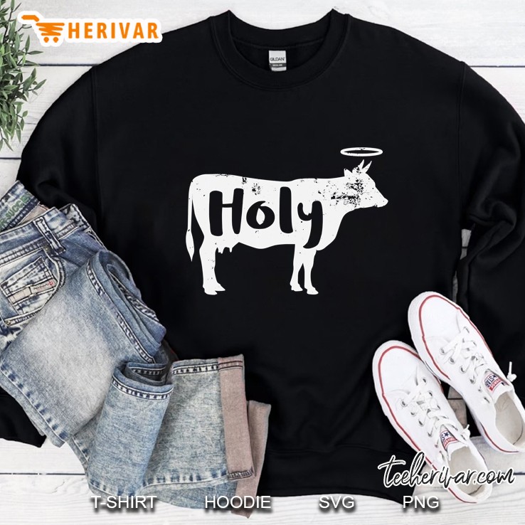 Holy Cow Funny Dairy Farmer Midwest Pride Sweatshirt