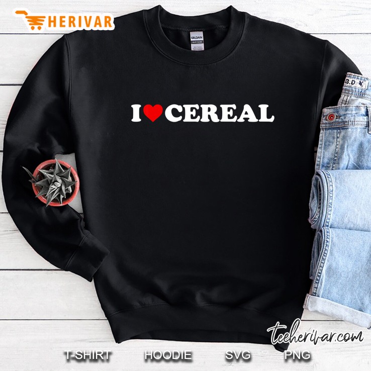 I Love Cereal - Heart Mugs