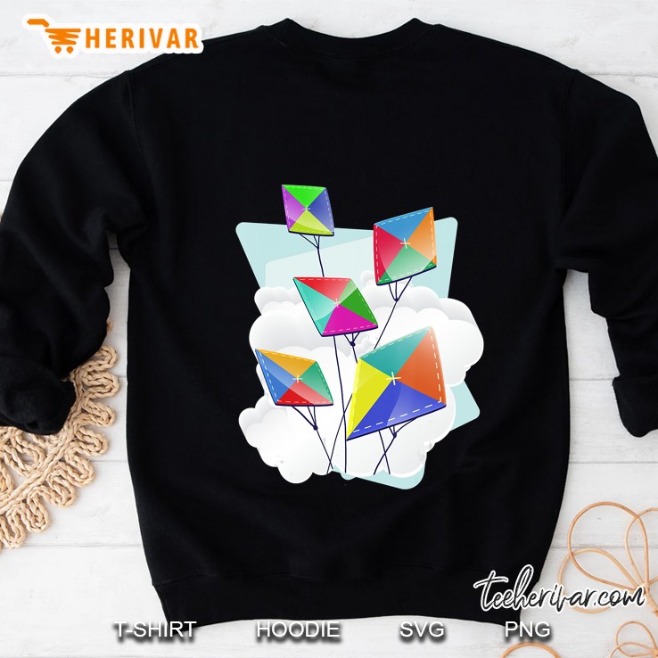 Multicolored Kites Figure Cool Kite Surfer Gift Sweatshirt