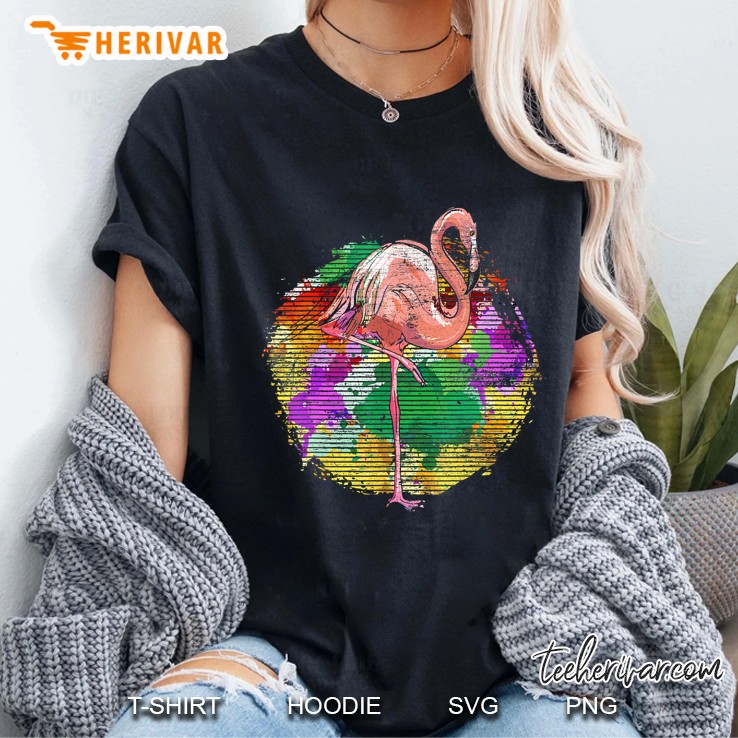 Retro Flamingo Ladies Tee