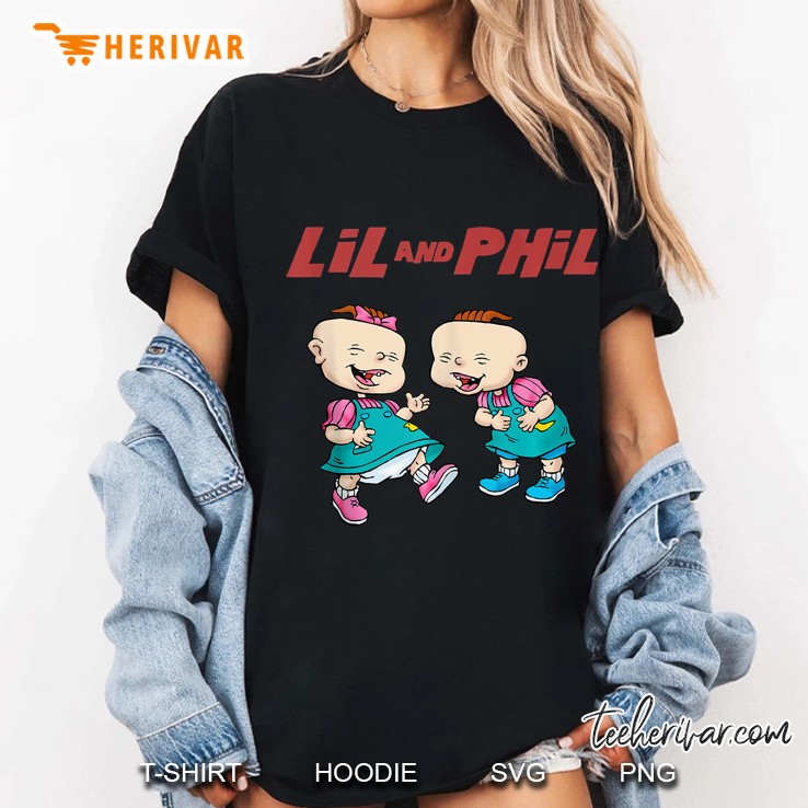 Rugrats Lil And Phil Laughing Poster Tank Top Ladies Tee