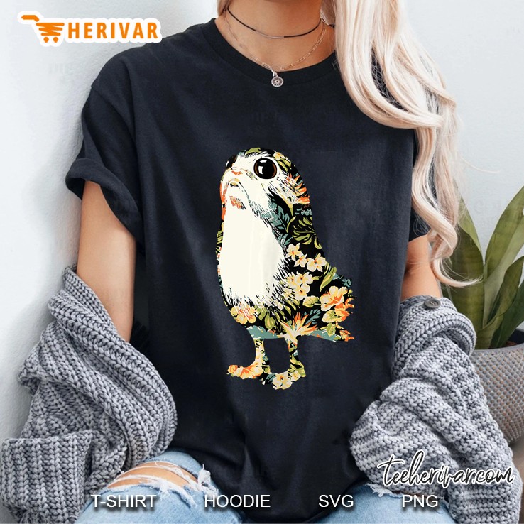 Star Wars Floral Print Tropical Porg Tank Top Ladies Tee